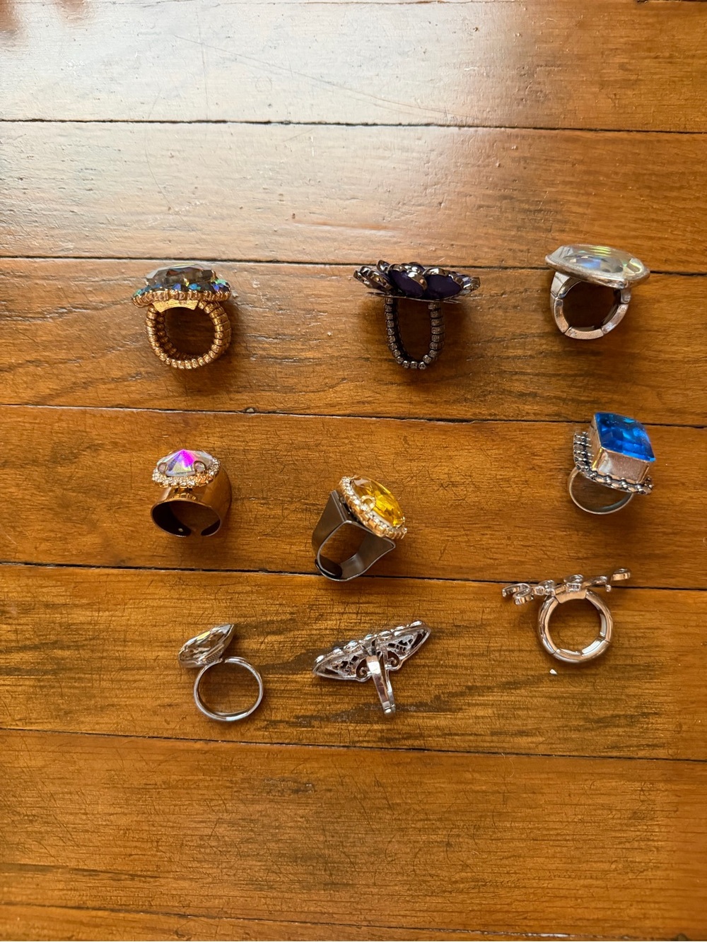 Assorted Multi-Color Statement Rings - Women Jewelry - Picture 6 of 8